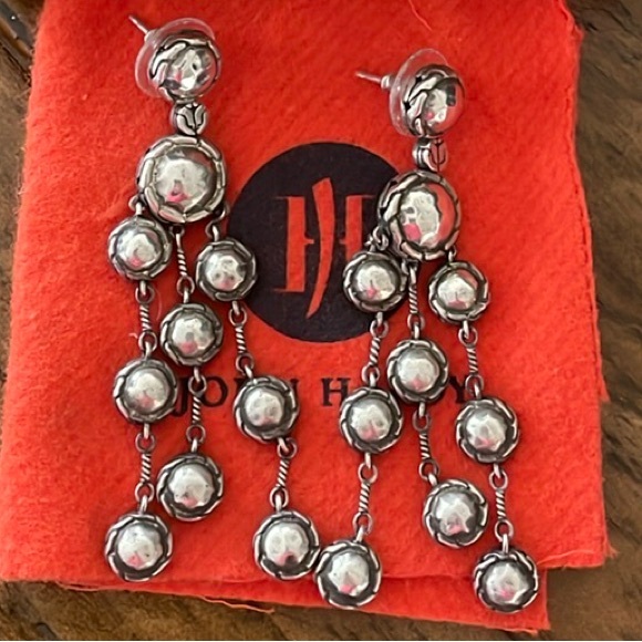 Copy Listing JOHN HARDY Sterling (925) PALU Chandelier Earrings. - Picture 1 of 3